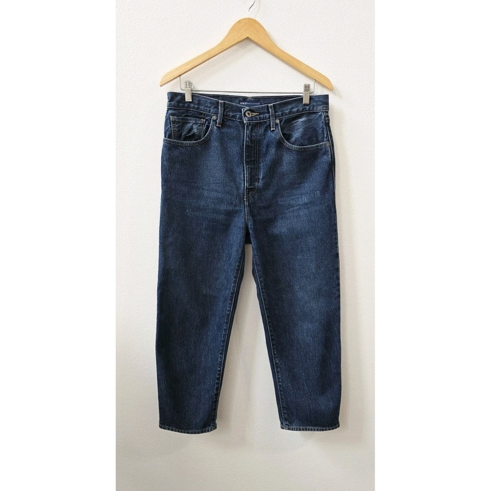 LEVI'S Made & Crafted Barrel Crop Jeans Women's Size 28 High Rise Dark Wash